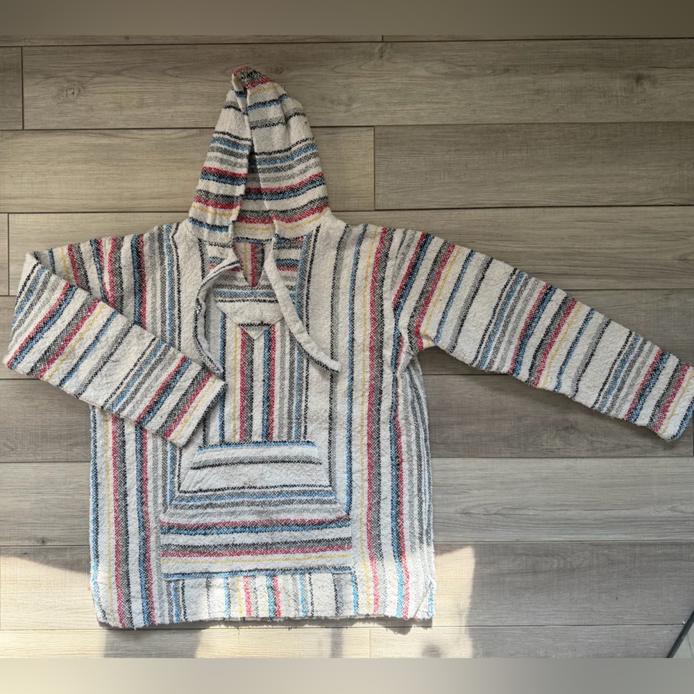 Baja striped Hooded Pullover